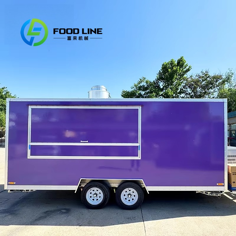 Food Storage Zone - 移動式食品販売トレーラー、複数の収納エリアと整理された作業スペースを備えた、ポップアップフードベンダー向けの牽引可能な移動式食品販売トレーラー