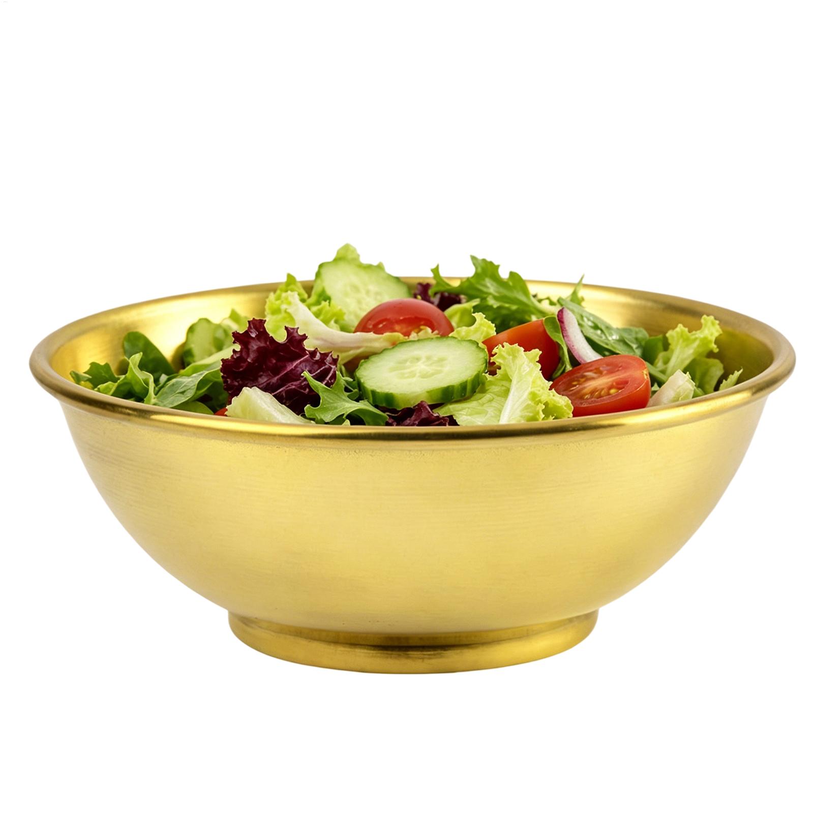 Food Storage Bowls - 銅製ボウル 大型ミキシングサラダ保存容器 サラダ用ボウル 家庭用サービング ベーキング キッチン