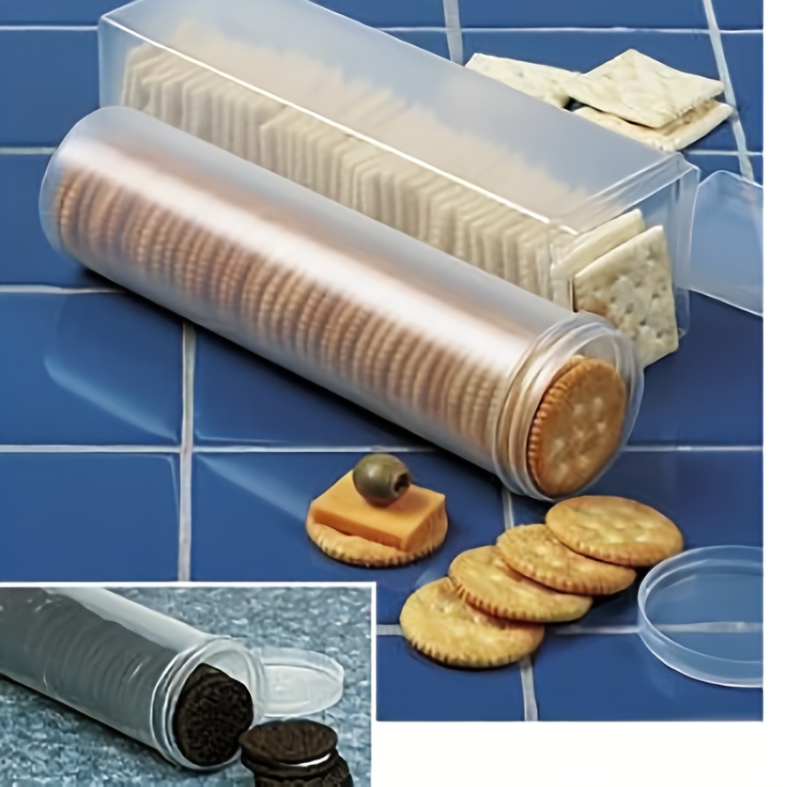Food Storage Drawer Organizer - 透明な長方形の密閉食品保存容器（蓋付き）- 再利用可能なプラスチック製キッチンオーガナイザーボックス（パスタ、ビスケット、スナック用）