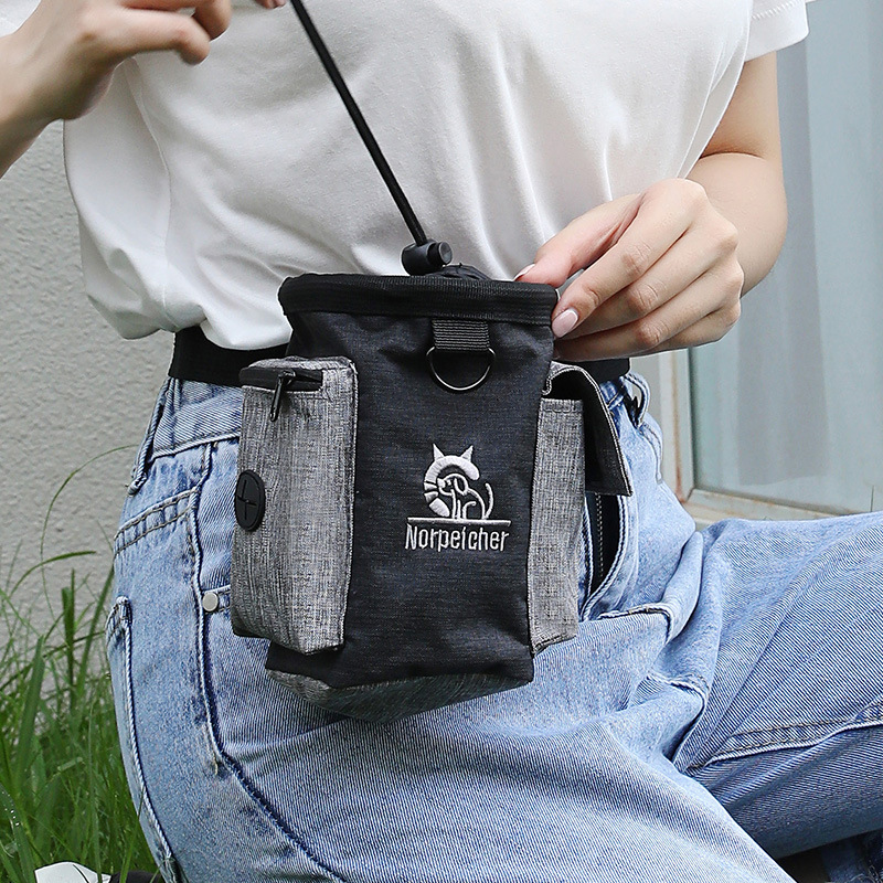 Food Storage Bag - ペットトレーニング用ファニーパック、犬の散歩トレーニングツール、トレーニング用具、おやつバッグ、ご褒美、ドッグフードキャリーバッグ
