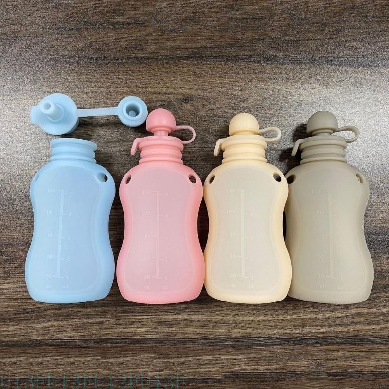 Food Storage Silicone Bags - U13F 150ml補充可能なベビーフード収納バッグシリコンミルクコンギーポーチリークプルーフ