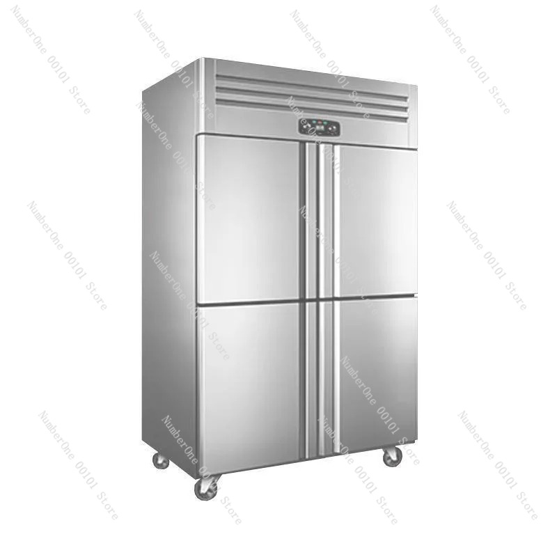 Food Storage For Restaurant - 4ドア業務用冷凍冷蔵庫 - 大型縦型空冷式冷凍食品保管庫（厨房・レストラン用）