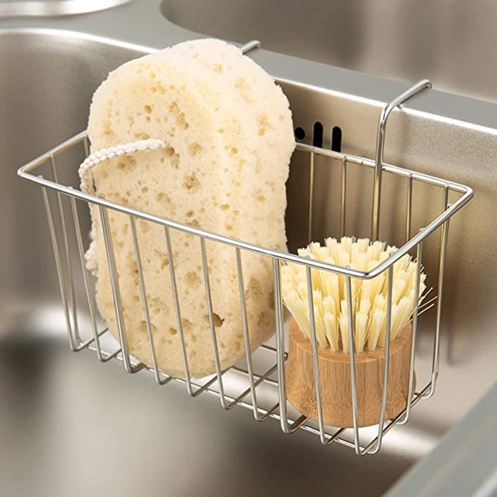 Food Storage For Restaurant - キッチンスポンジホルダーバスケット、食品キャッチャー、水切りバスケット、レストランシンク用、生ごみ処理用