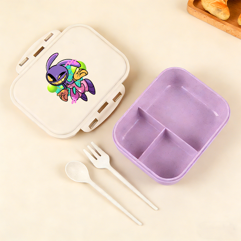 Food Storage Drawer Organizer - アニメアメージングデジタルサーカスランチボックスポータブル弁当箱学生用品食品収納ケース単層容量誕生日ギフト