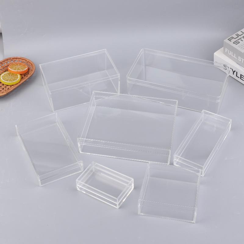 Food Storage Plants - 厚みのある長方形アクリル収納ボックス高透明食品ギフト包装植物造園透明ボックス人気商品