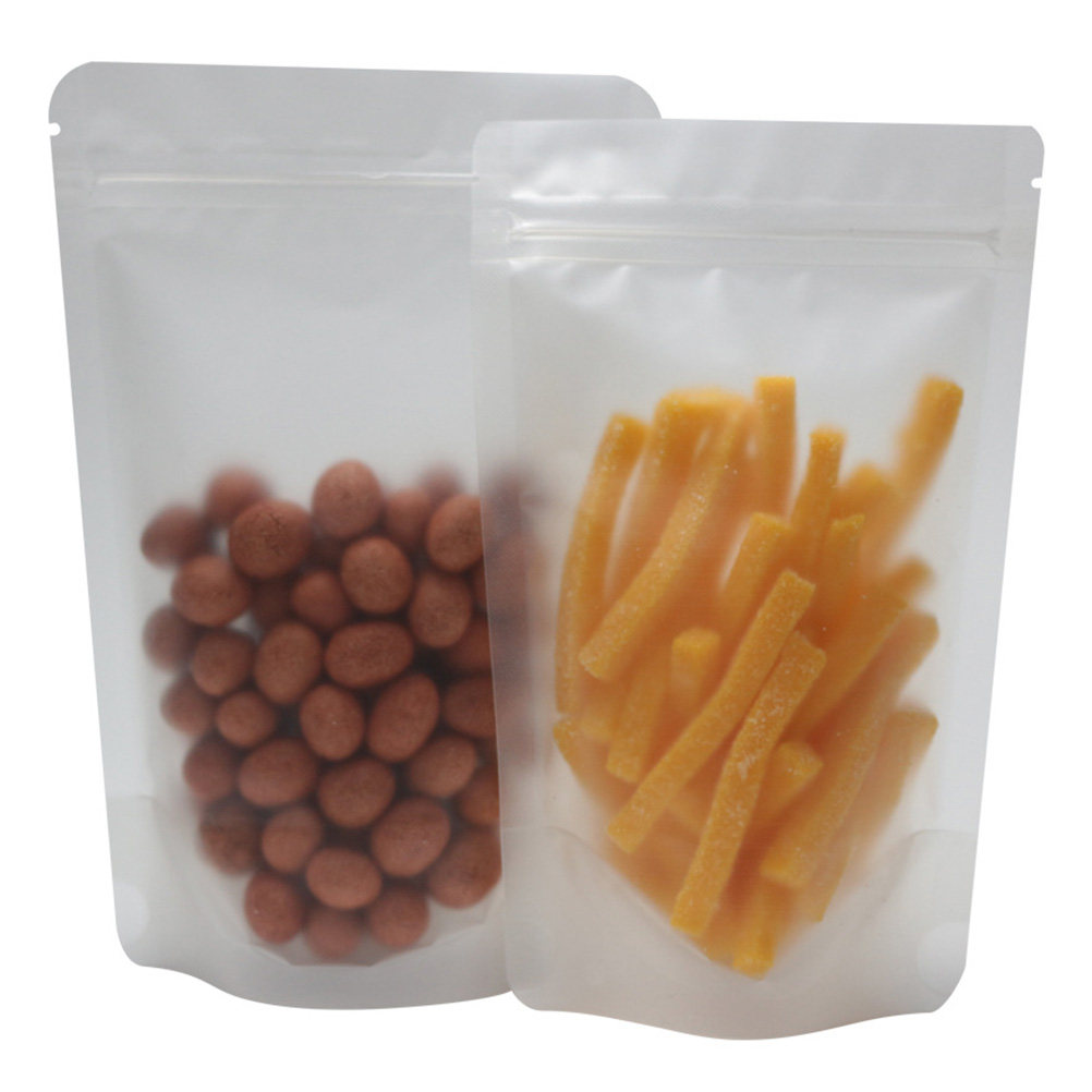 Food Storage Bag - 100枚入り 自己密封式 透明プラスチック保存袋 プレミアム食品グレード 食品・スナック用シールバッグ