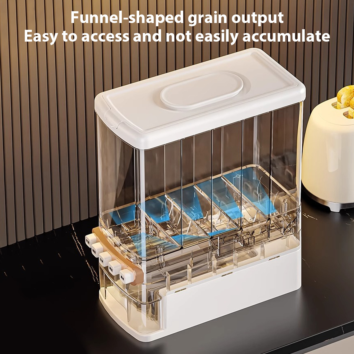 27.6ポンド/16.5ポンド 防虫米収納、5ゾーン収納容器 - Food Storage Zone のレビューと価格