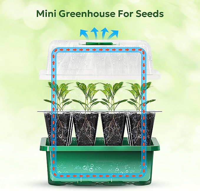 シードスターターキット,ドームとベースのシードボックス,苗の - Food Storage Plants のレビューと価格