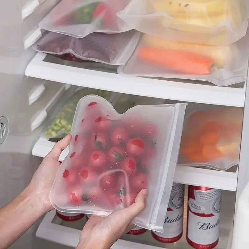 1/2/3/4個入りシリコン製食品保存容器、食品保存バッグ、 - Food Storage Silicone Bags のレビューと価格