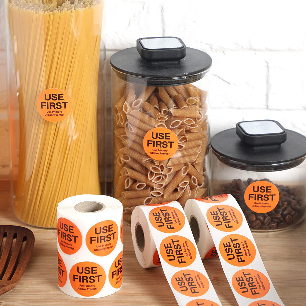 3ロール入り 初回使用ステッカー 在庫管理ラベル 自己粘着性 - Food Storage For Restaurant のレビューと価格