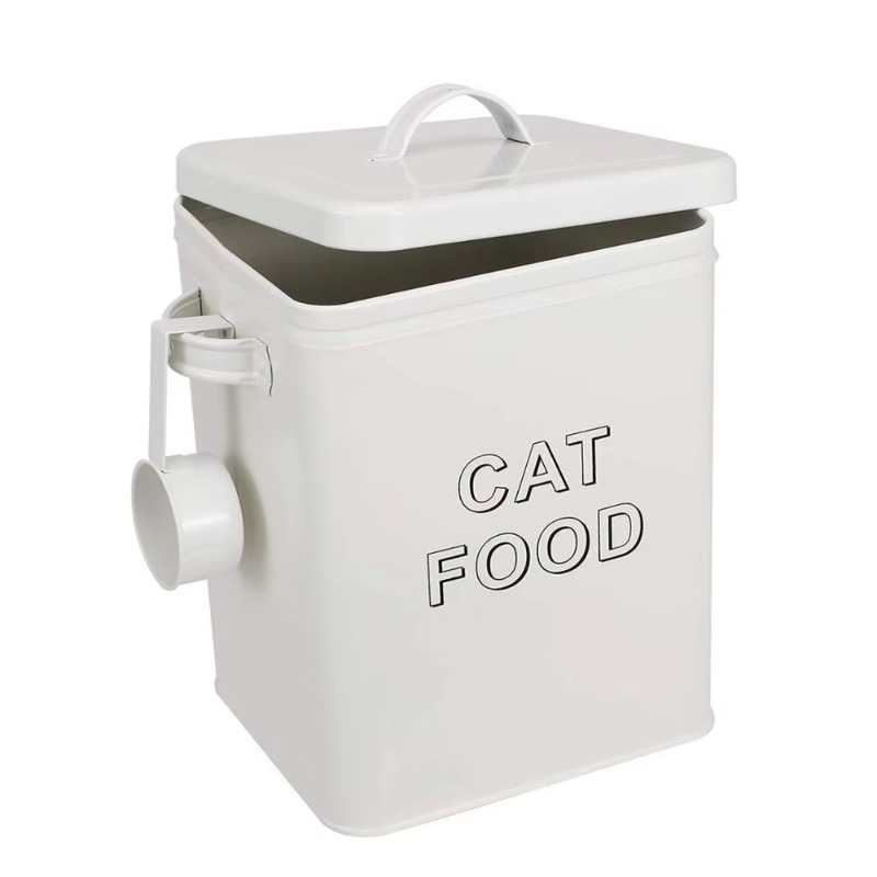 ペット用おやつとフード収納容器、蓋とサービングスクープ付きの - Food Storage With Scoop のレビューと価格