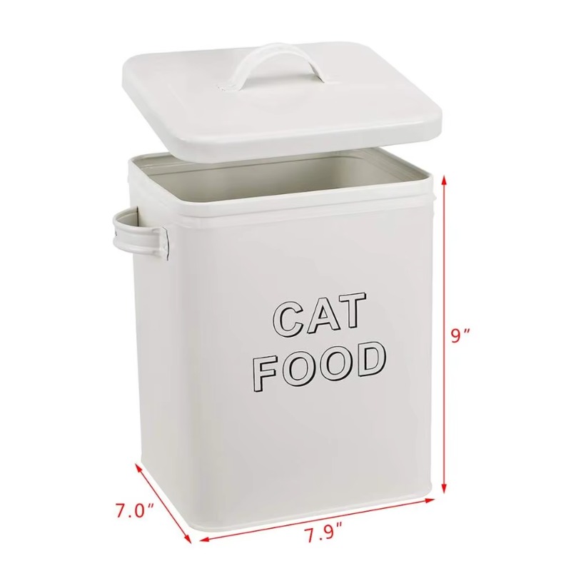 ペット用おやつとフード収納容器、蓋とサービングスクープ付きの - Food Storage With Scoop のレビューと価格