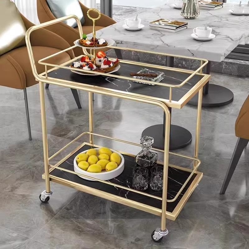 北欧風モバイルトロリー、高級収納カート、ホテル用ワインカート - Food Storage For Restaurant のレビューと価格
