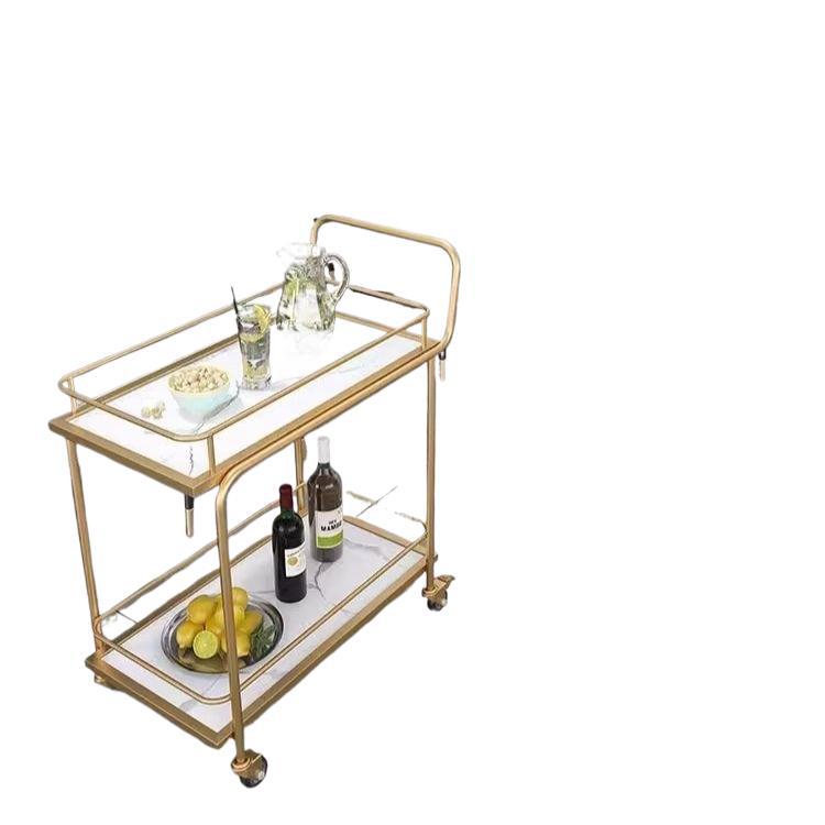 北欧風モバイルトロリー、高級収納カート、ホテル用ワインカート - Food Storage For Restaurant のレビューと価格