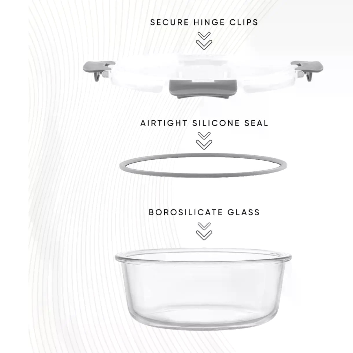 蓋付き24個入りホウケイ酸ガラス保存容器 |   パントリー - Food Storage Containers Tupperware のレビューと価格