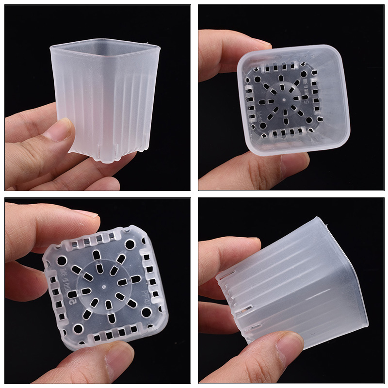 50-100 個 4 センチメートルミニ厚みのある白/透明な - Food Storage Plants のレビューと価格