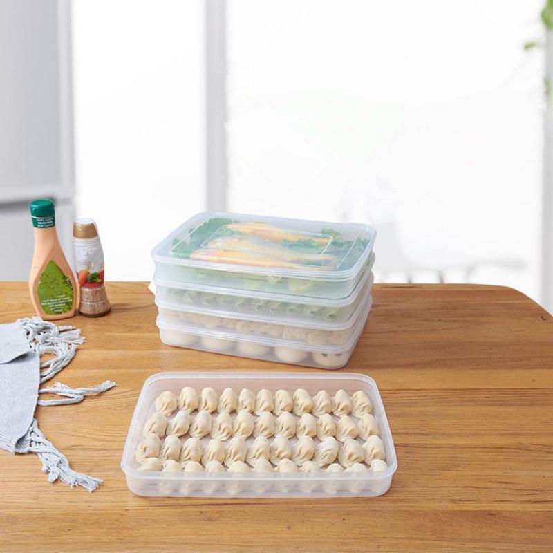 透明なキッチン収納ボックス 冷蔵庫オーガナイザー 食品グレー - Food Storage Drawer Organizer のレビューと価格