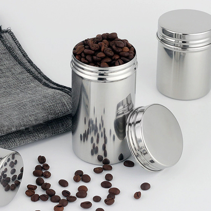 気密容器 ステンレススチールキャニスター 304 食品グレー - Food Storage Small のレビューと価格