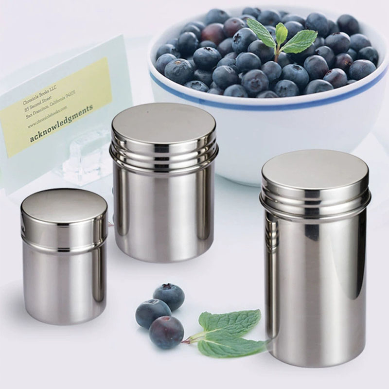 気密容器 ステンレススチールキャニスター 304 食品グレー - Food Storage Small のレビューと価格