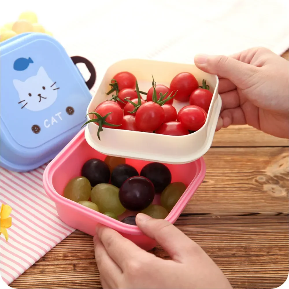 子供用ミニ可愛い漫画フード収納ボックス学校携帯ランチボックス - Food Storage Small のレビューと価格
