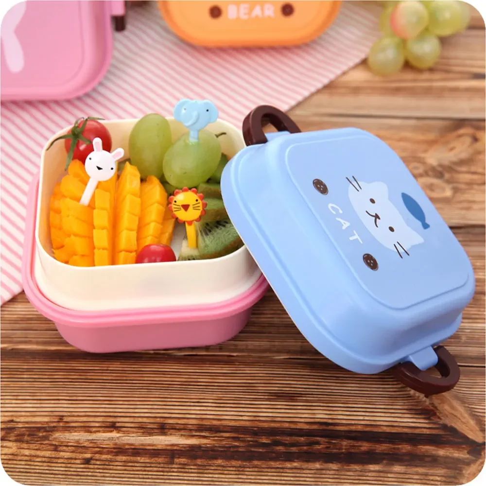 子供用ミニ可愛い漫画フード収納ボックス学校携帯ランチボックス - Food Storage Small のレビューと価格