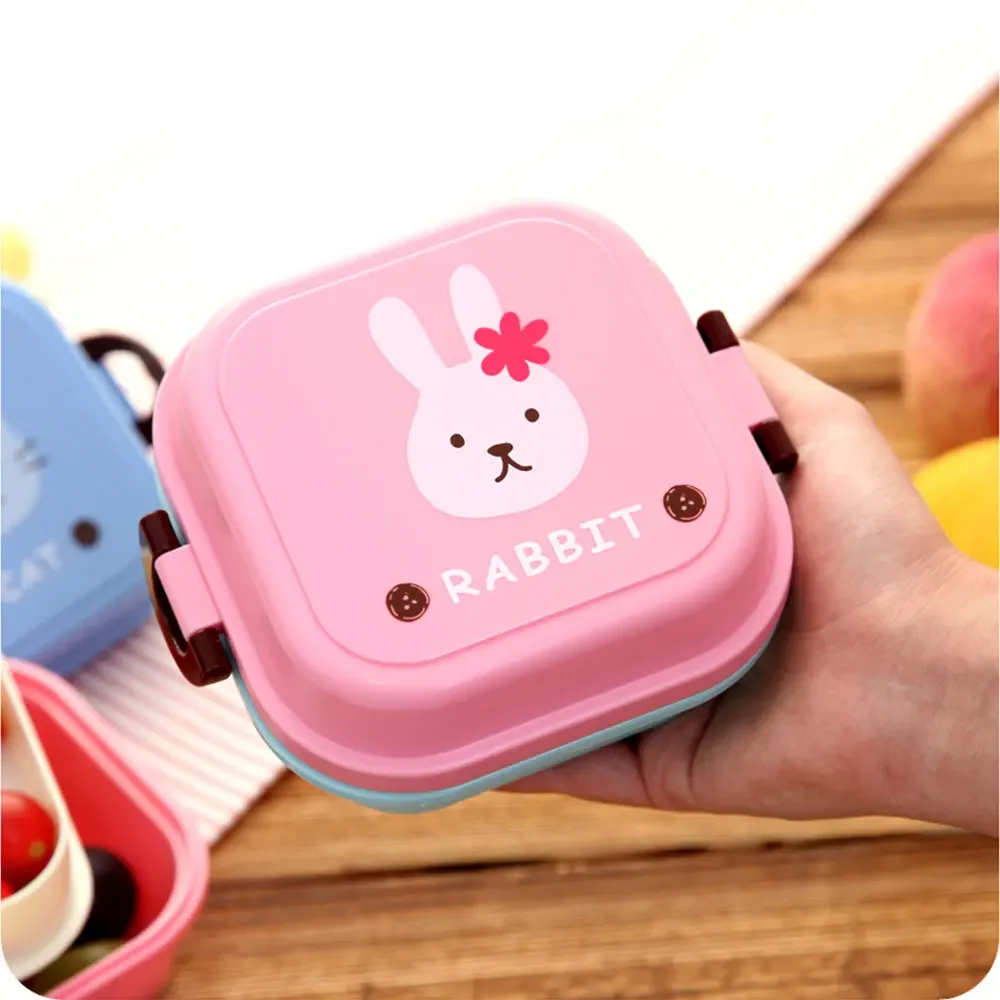子供用ミニ可愛い漫画フード収納ボックス学校携帯ランチボックス - Food Storage Small のレビューと価格