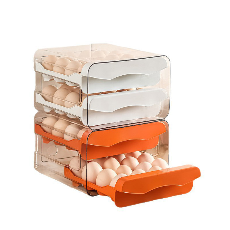 二層式卵収納ボックス（引き出し付き）、大容量オーガナイザーホ - Food Storage Box Large のレビューと価格