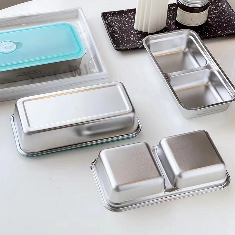 304 ステンレス鋼ランチ弁当箱シングル/ダブルコンパートメ - Food Storage Drawer Organizer のレビューと価格