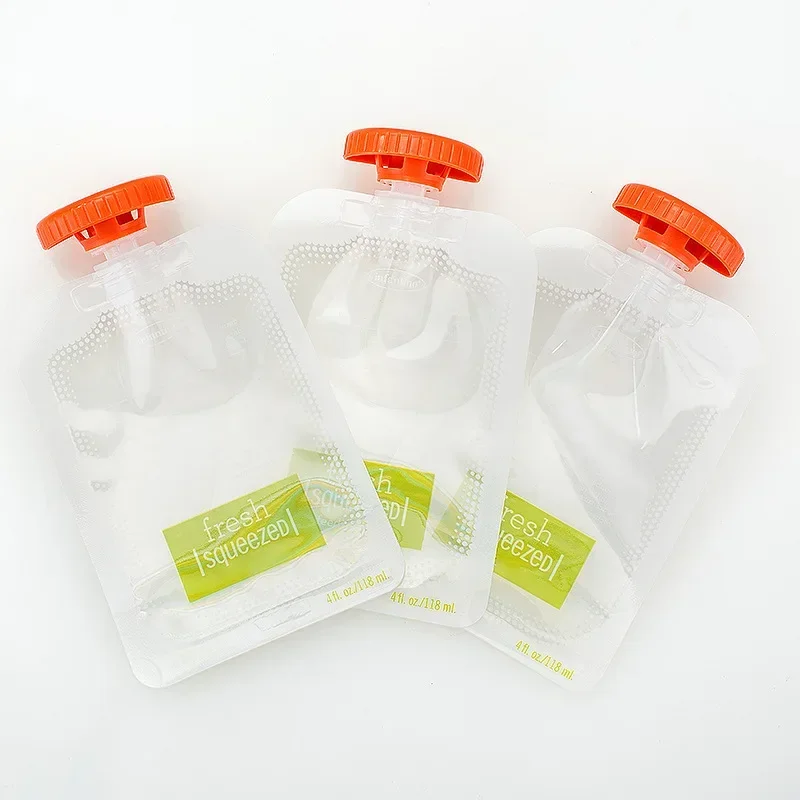 10個のベビーフードとジュースボックスの抗押し出しブラケット - Food Storage Silicone Bags のレビューと価格