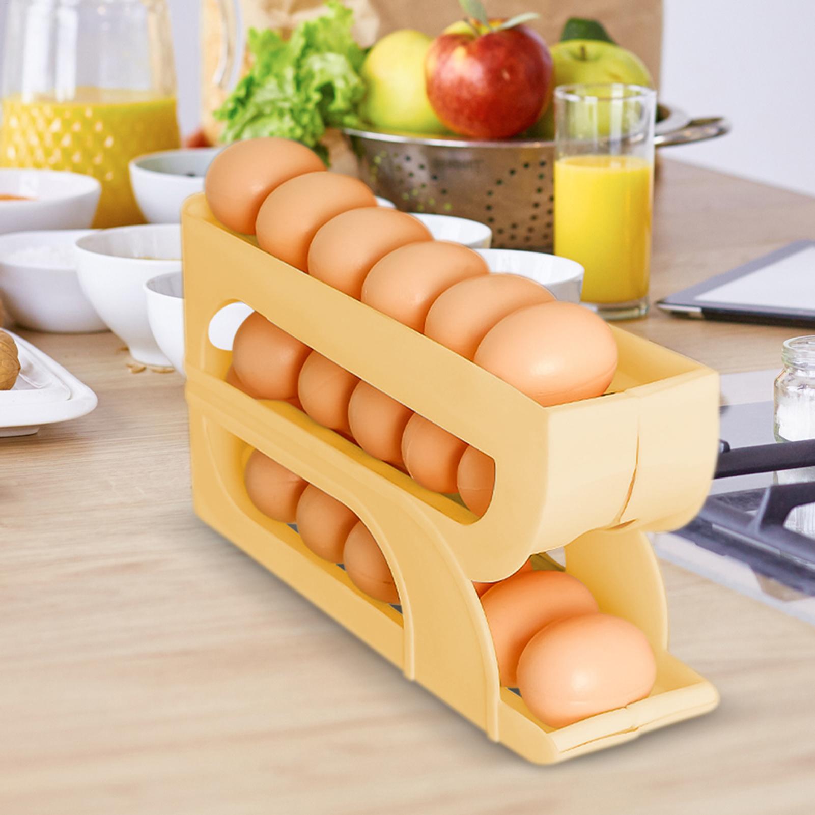 自動卵回転式ラック 新型家庭用キッチン専用 卵回転式ラック  - Food Storage Box Large のレビューと価格
