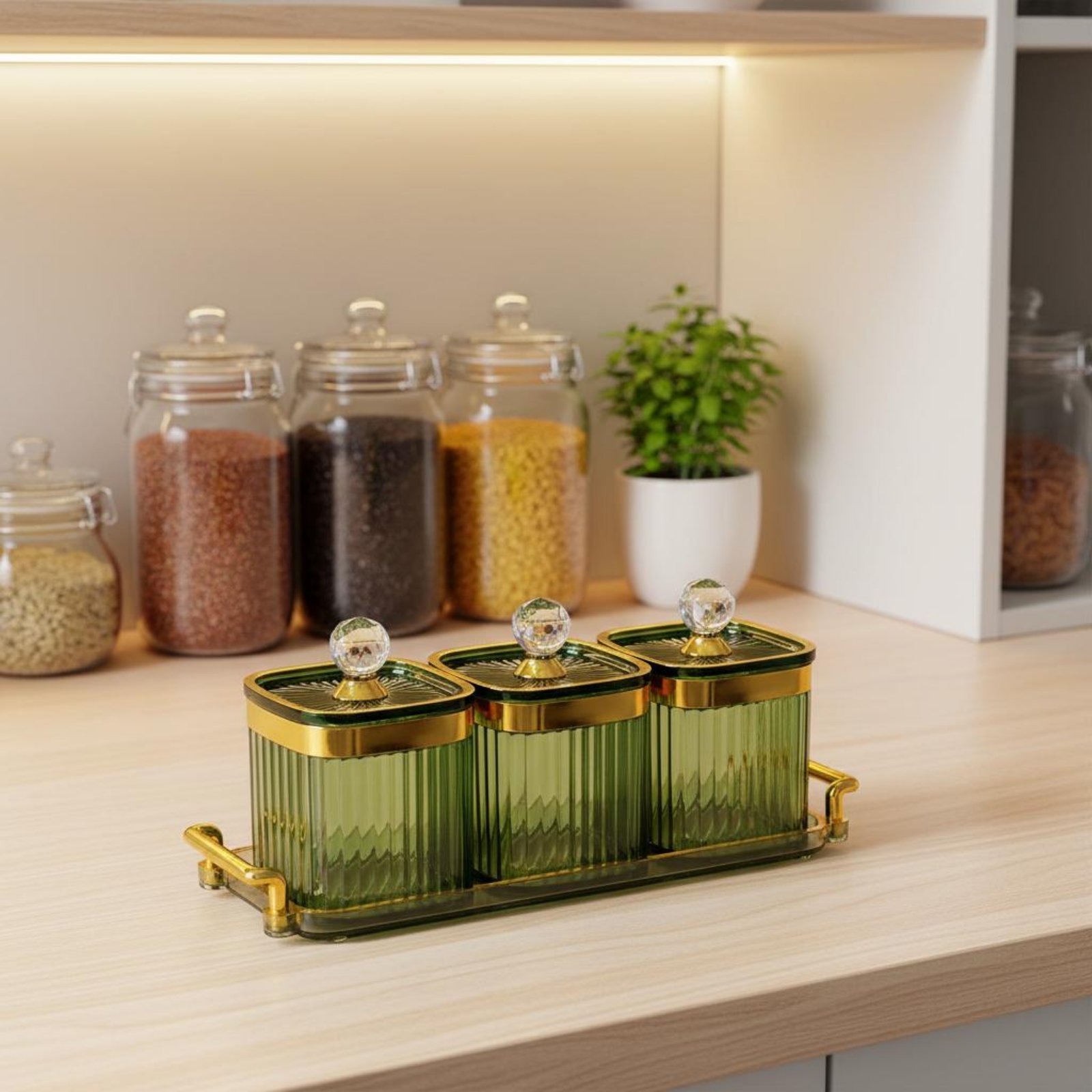 装飾的なスナック容器セット、気密性のある高級食品保存容器セッ - Food Storage Bowls のレビューと価格