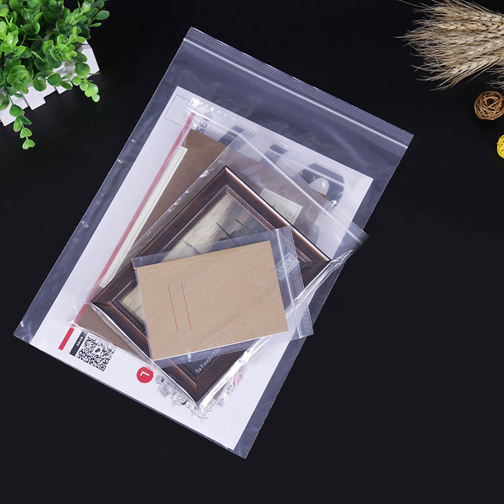 100枚入り 6x8cm 厚手透明再封可能な密封バッグ 高耐 - Food Storage Bag のレビューと価格