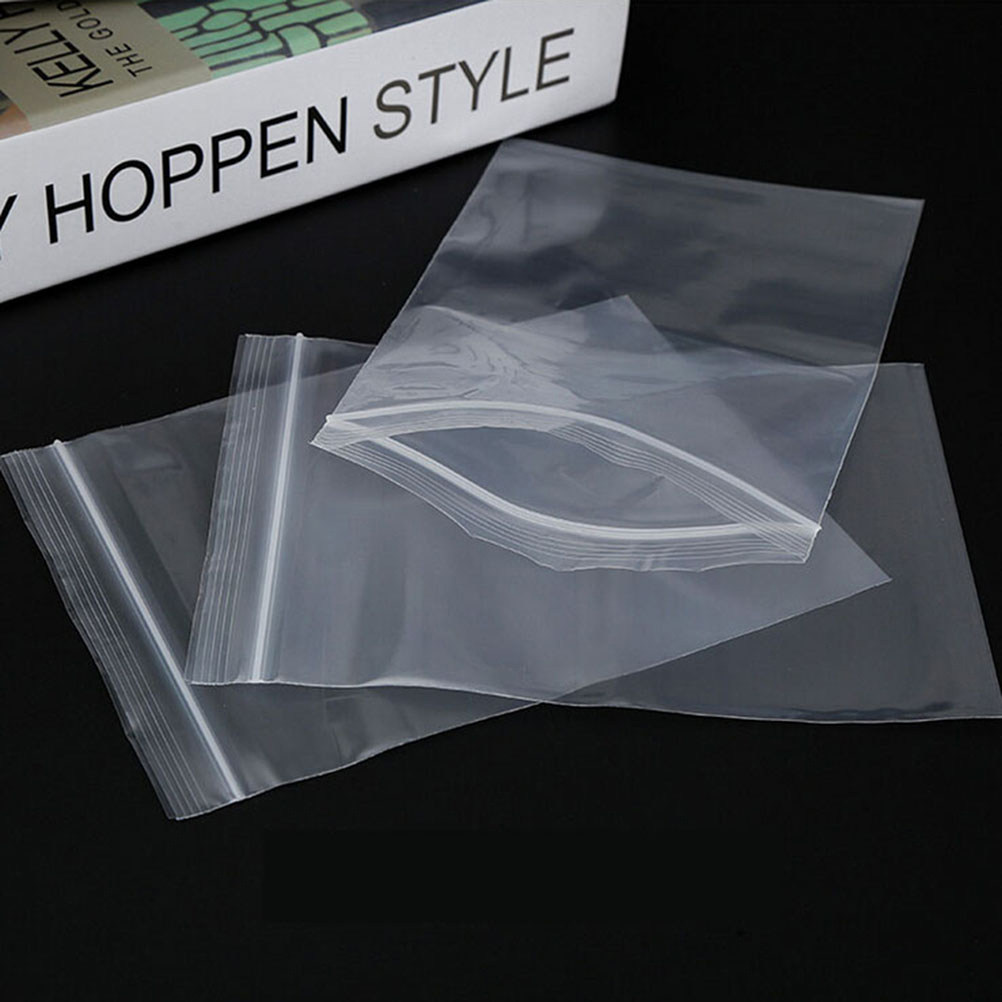 100枚入り 6x8cm 厚手透明再封可能な密封バッグ 高耐 - Food Storage Bag のレビューと価格