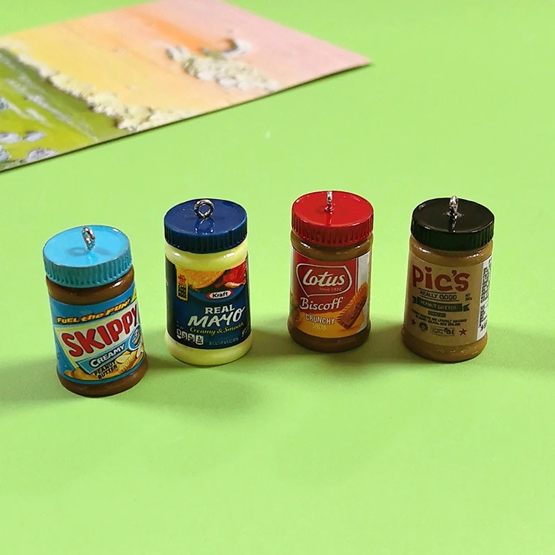 3Dミニチュアビッグサラダピーナッツバターレジンチャーム 1 - Salad Dressing Bottle のレビューと価格