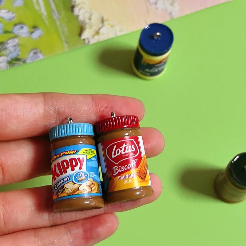 3Dミニチュアビッグサラダピーナッツバターレジンチャーム 1 - Salad Dressing Bottle のレビューと価格