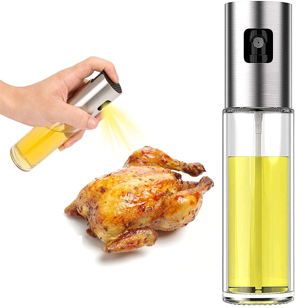 ガラス製オイルスプレーボトル、オリーブオイルスプレーミスター - Salad Dressing Bottle のレビューと価格