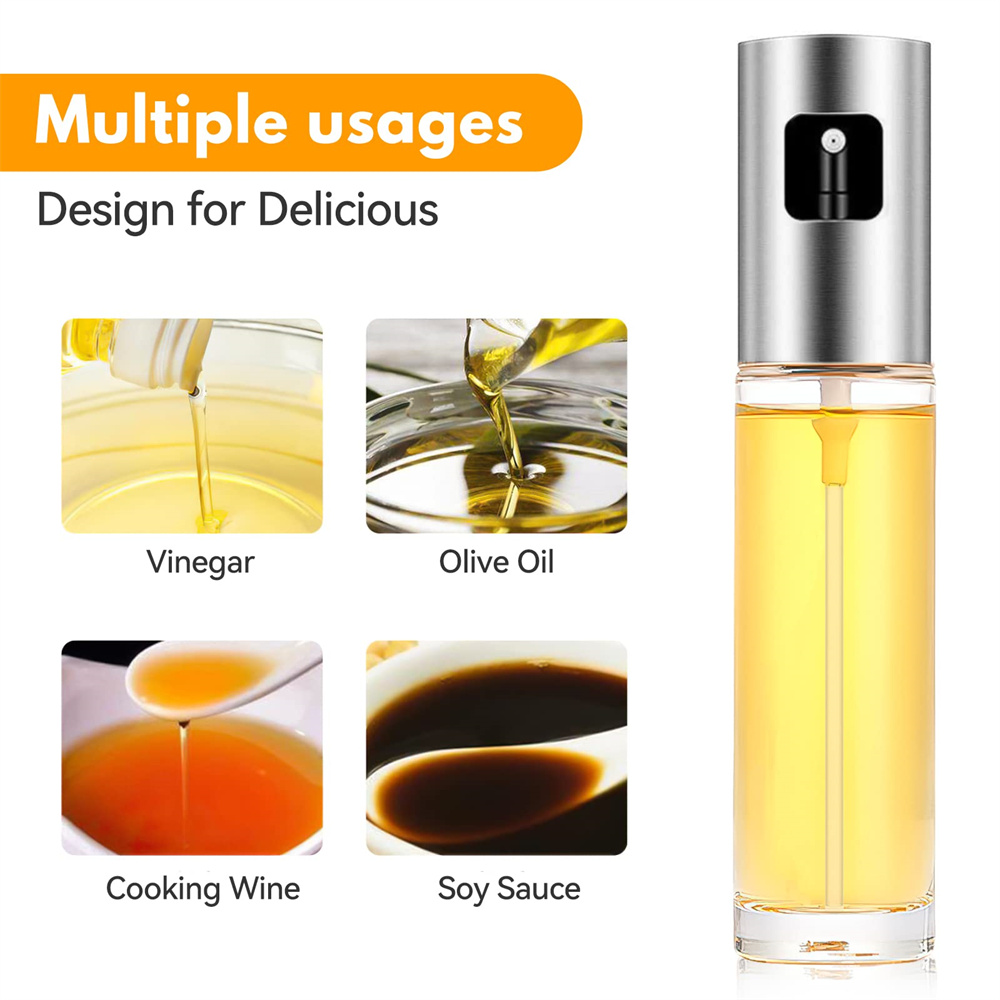ガラス製オイルスプレーボトル、オリーブオイルスプレーミスター - Salad Dressing Bottle のレビューと価格