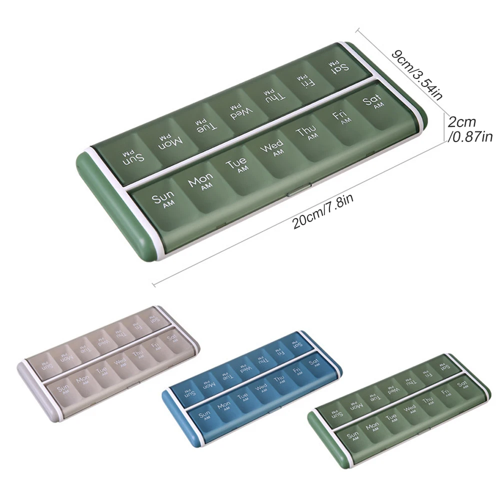 広いコンパートメントを備えた毎週の錠剤オーガナイザー,錠剤ケ - Food Storage Box Large のレビューと価格