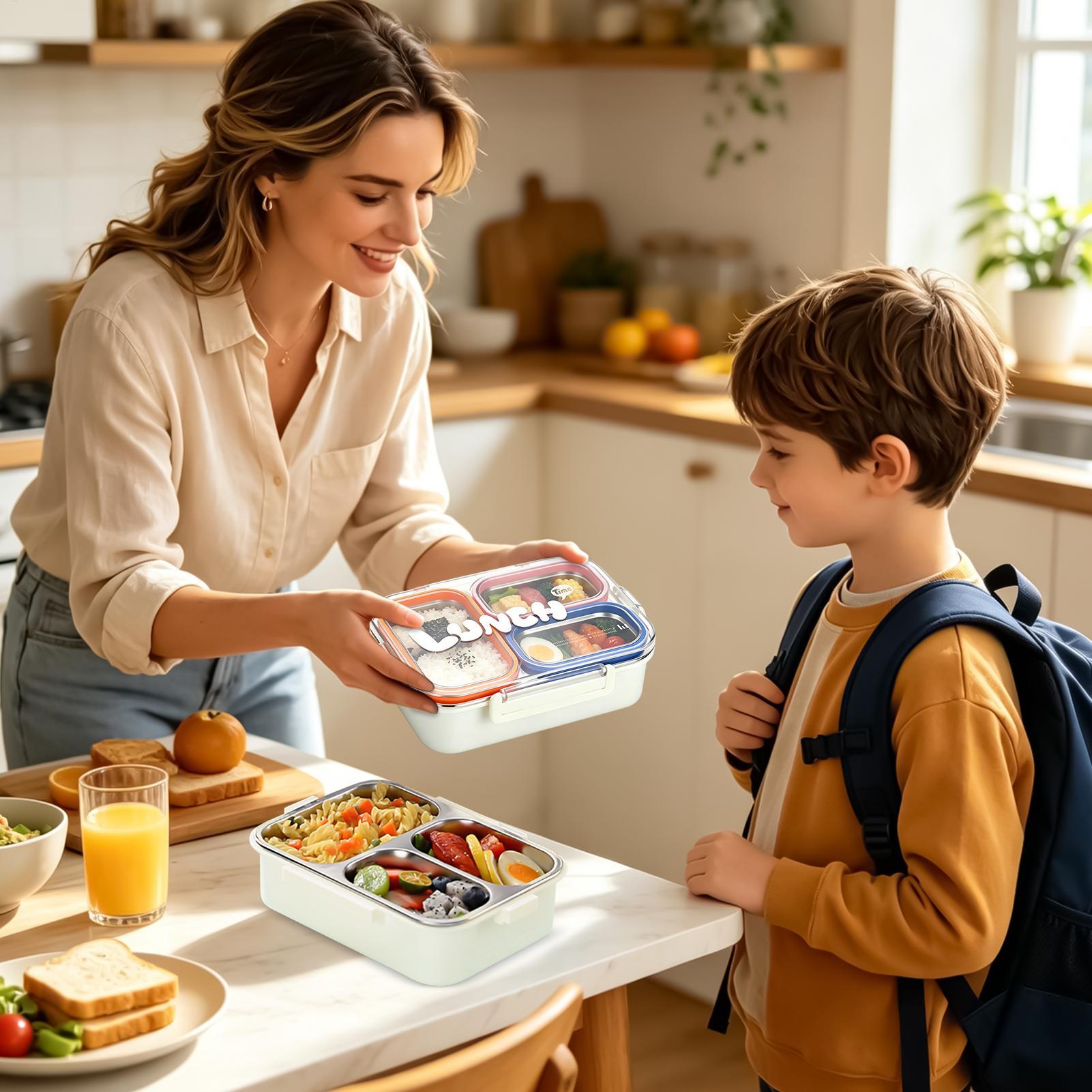 ステンレス製ランチボックス 3コンパートメント 食品保存容器 - Food Storage Drawer Organizer のレビューと価格