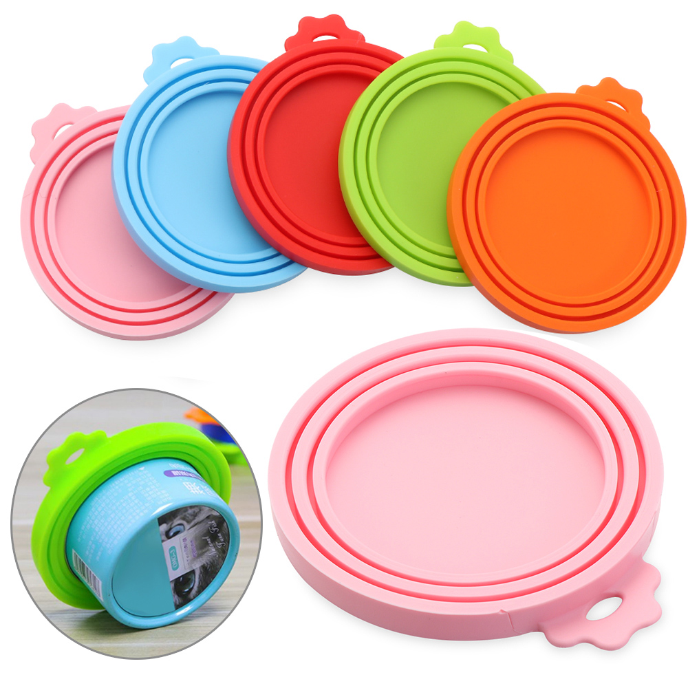 3 1でカラフルなシリコーン蓋食品錫カバー缶キャップpetボ - Food Storage Keep Hot のレビューと価格