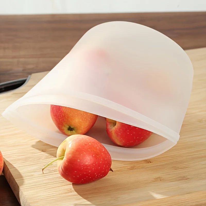 再利用可能なシリコン保存袋 - 肉、野菜のマリネやランチ用の - Food Storage Silicone Bags のレビューと価格