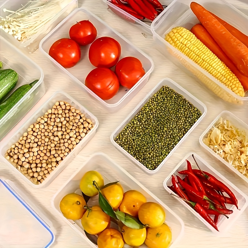 8個セットには、4つの容器と4つの蓋が含まれています。気密食 - Food Storage Drawer Organizer のレビューと価格