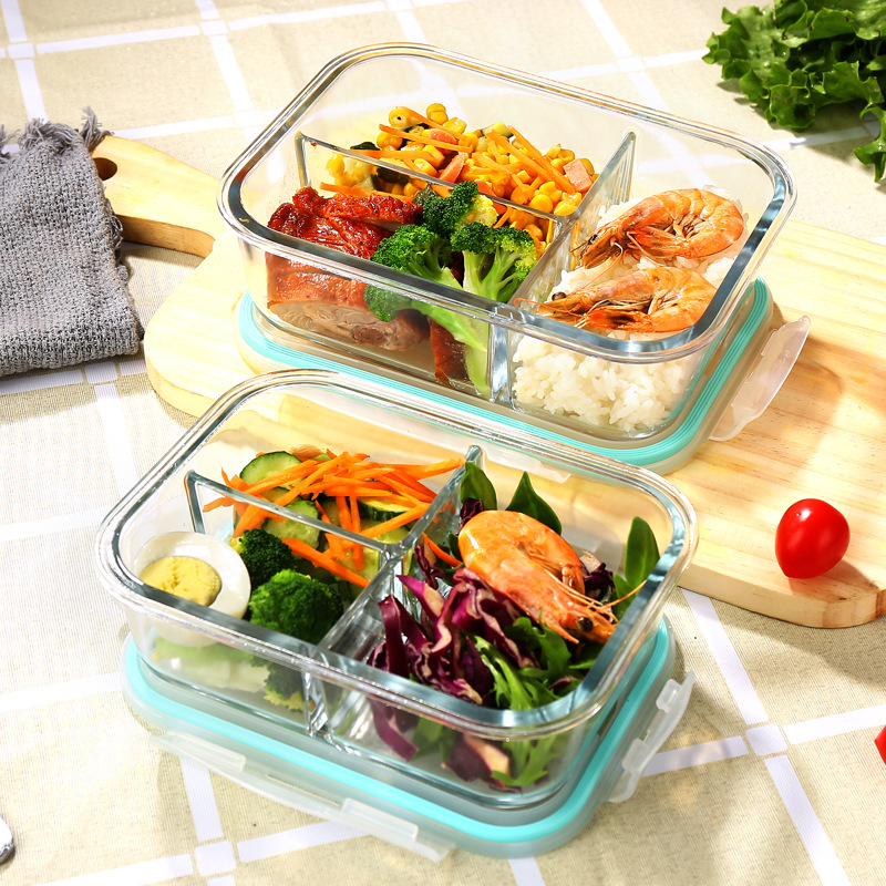 ガラス製鮮度保持容器 高硼珪酸耐熱電子レンジ対応弁当箱 冷蔵 - Food Storage Bowls のレビューと価格