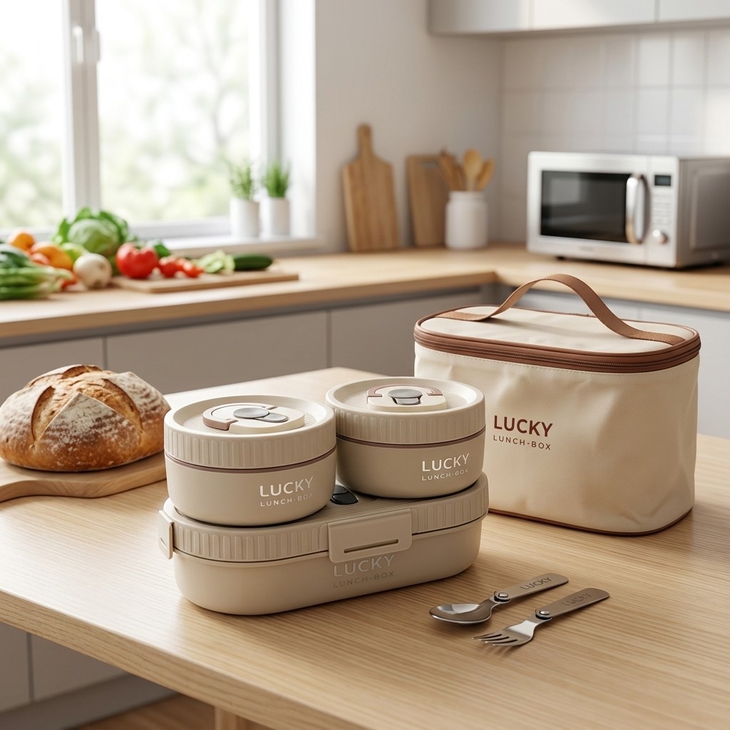 電子レンジ対応 304ステンレス製弁当箱セット、漏れ防止ポー - Food Storage With Scoop のレビューと価格
