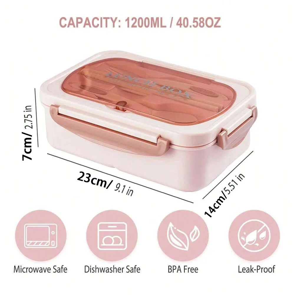大人と女性のための4つのコンパートメントを備えた弁当弁当箱, - Food Storage Drawer Organizer のレビューと価格
