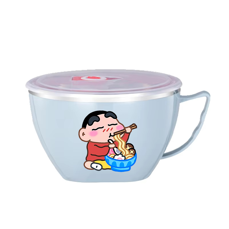 クレヨンしんちゃんヌードルボウル大容量ステンレスボウル二層熱 - Food Storage Box Large のレビューと価格