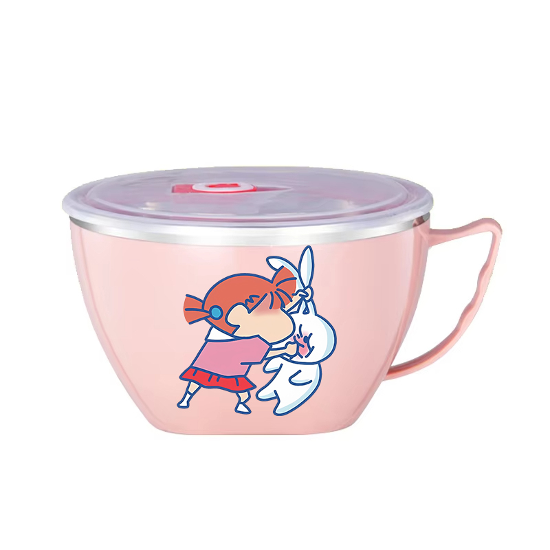 クレヨンしんちゃんヌードルボウル大容量ステンレスボウル二層熱 - Food Storage Box Large のレビューと価格