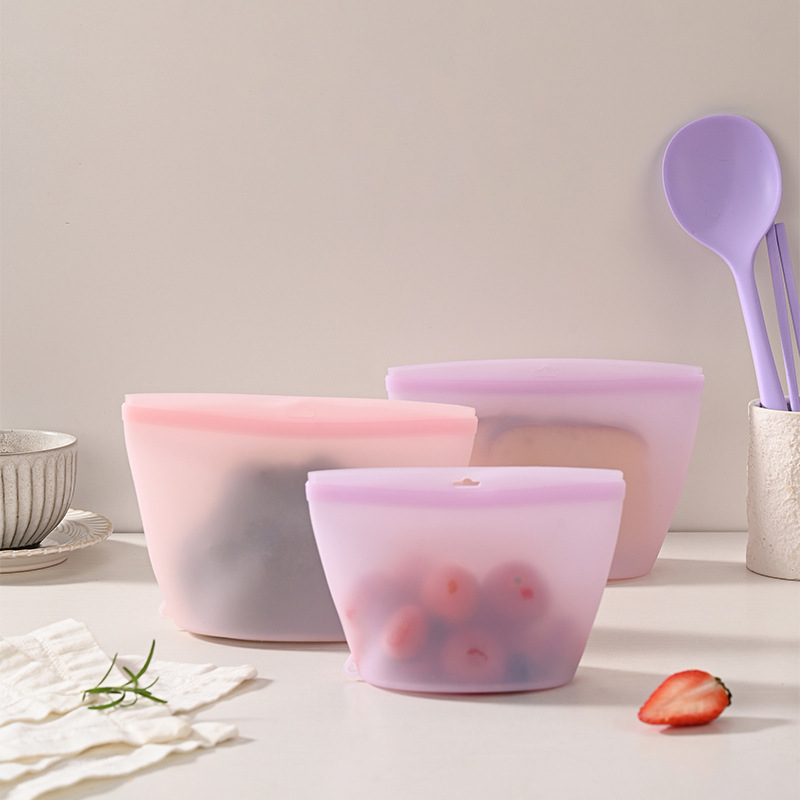 自己密封式シリコン保存袋 食品保存袋 携帯用フレッシュキッチ - Food Storage Silicone Bags のレビューと価格