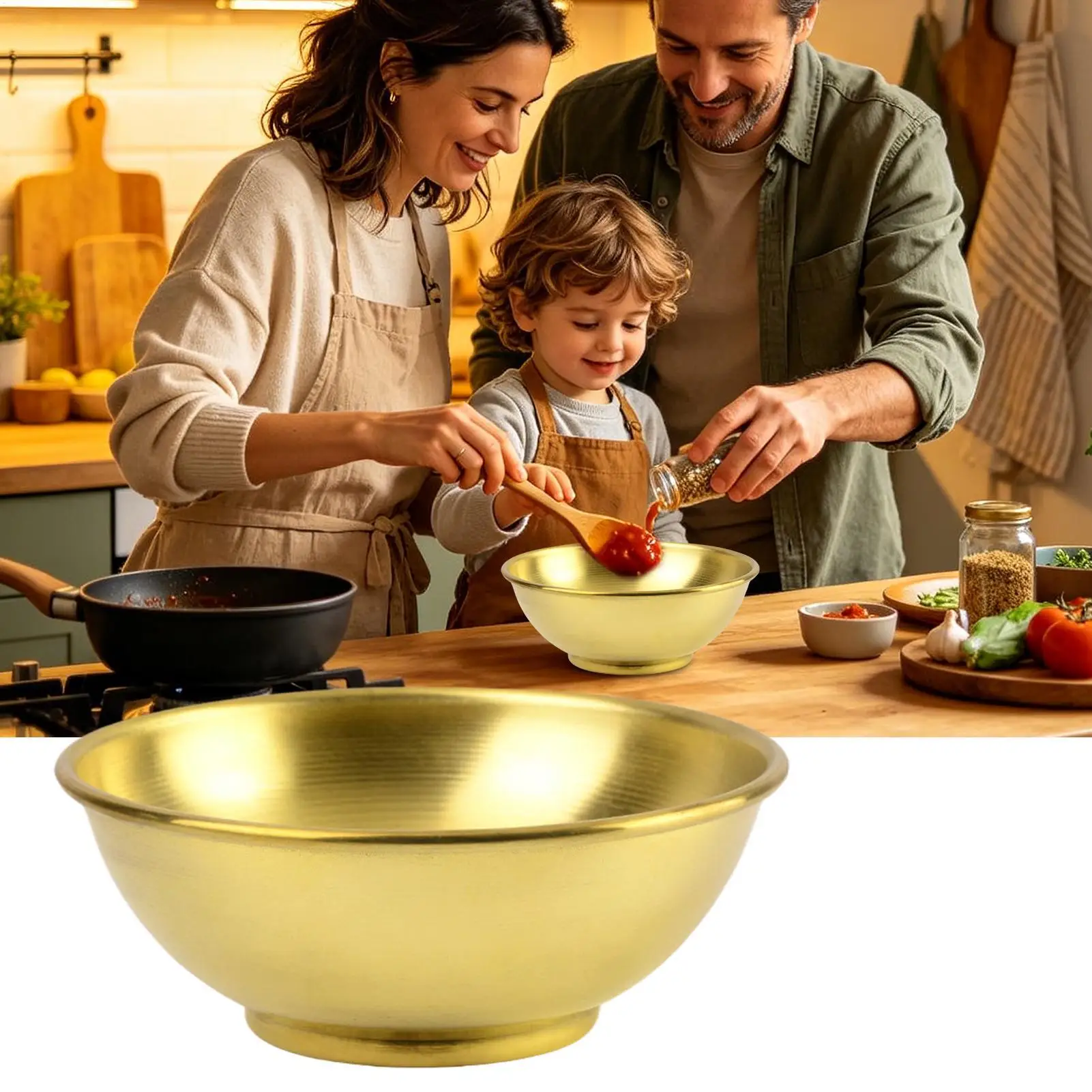 銅製ボウル 大型保存容器 サラダ用銅皿 ホームベーキング サ - Food Storage Bowls のレビューと価格