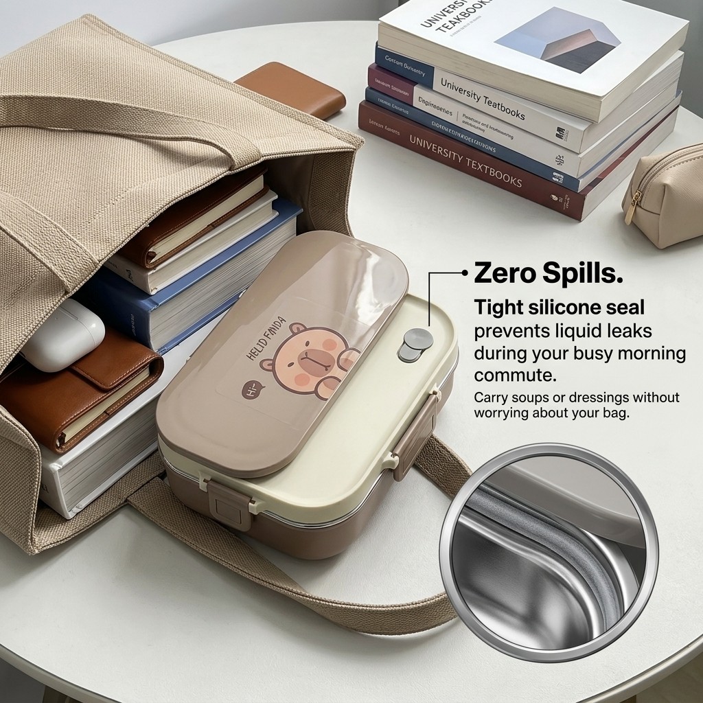 304ステンレス製弁当箱セット 4/5仕切り食品保存容器 ス - Food Storage With Scoop のレビューと価格